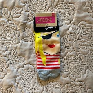 FREE Ardene socks pirate girl print